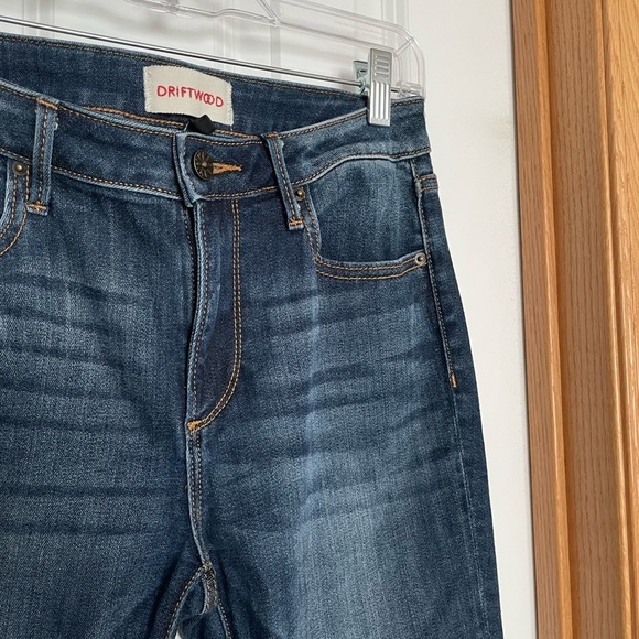 Driftwood Colette Straight Jeans Embroidered Size 27x27 - Picture 2 of 10